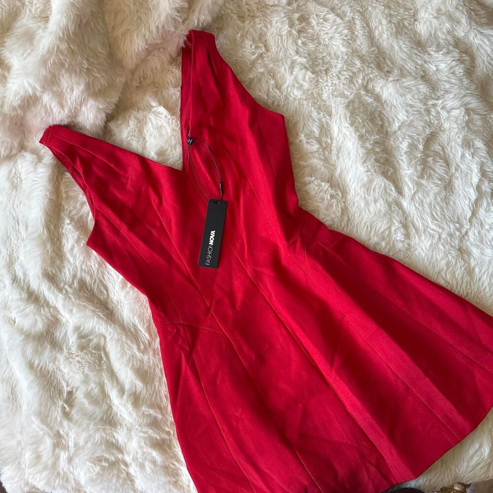 Fashion-nova Women's Red Dress